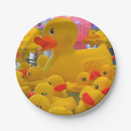 Assiettes En Carton Canards en caoutchouc (Devant)