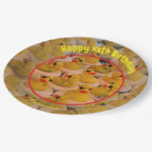 Assiettes En Carton Canards en caoutchouc jaunes Fête d'anniversaire p (Angle)