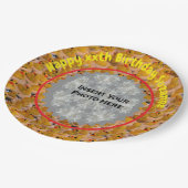 Assiettes En Carton Canards en caoutchouc Personnalisé Photo Anniversa (Angle)