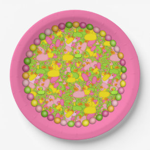 Assiettes En Carton Canards-n-points-style-2-PLAQUE 1