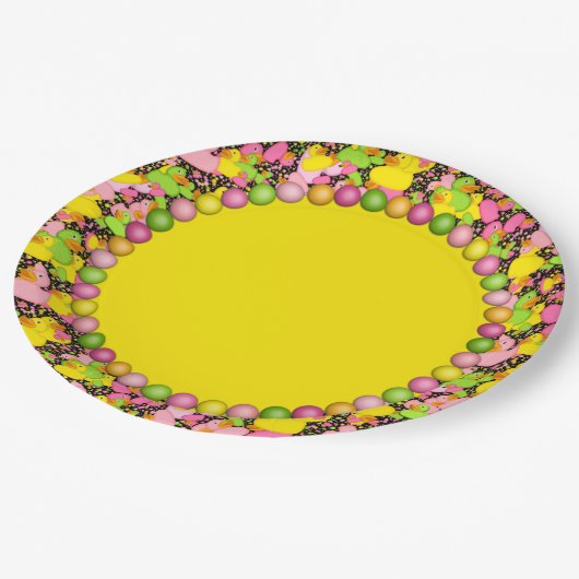 Assiettes En Carton Canards-n-points-style-2-PLAQUE 3 (Angle)
