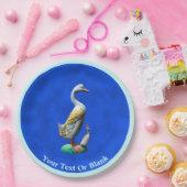 Assiettes En Carton Canards patinés en bois (Fête)