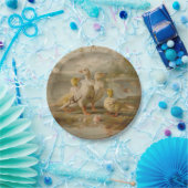Assiettes En Carton Canards - Plaques de papier rond (Fête)