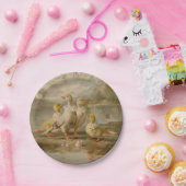 Assiettes En Carton Canards - Plaques de papier rond (Fête)