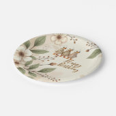 Assiettes En Carton Canards Whimsy Avec Floral (Angle)