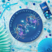 Assiettes En Carton Cancer moderne minuit  (Fête)