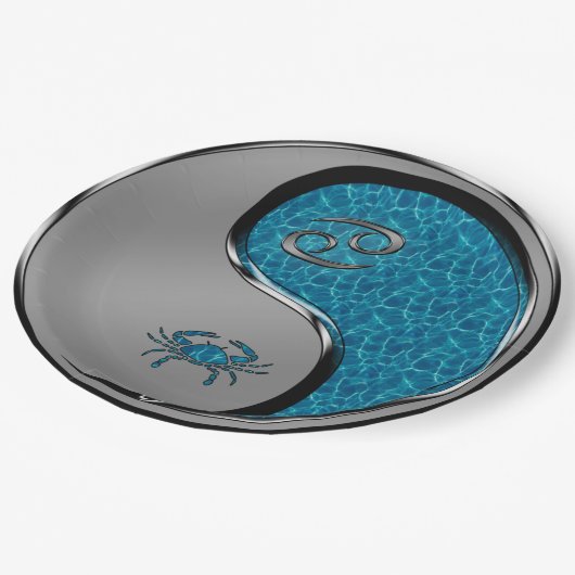 Assiettes En Carton Cancer the Crab (Angle)