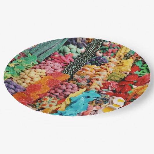 Assiettes En Carton CANDY Lover (Angle)