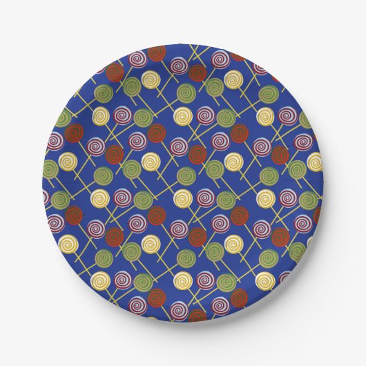 Assiettes En Carton Candy pattern | Lollies 2 (Devant)