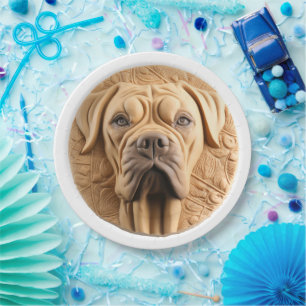 Assiettes En Carton Cane Corso 3D inspiré