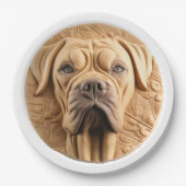 Assiettes En Carton Cane Corso 3D inspiré (Devant)