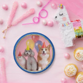 Assiettes En Carton Caniche d'anniversaire et plaques à papier de (Fête)