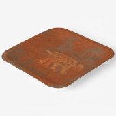 Assiettes En Carton Canyons Sud-Ouest Bobcat Petroglyph Design Paper P (Angulaire)