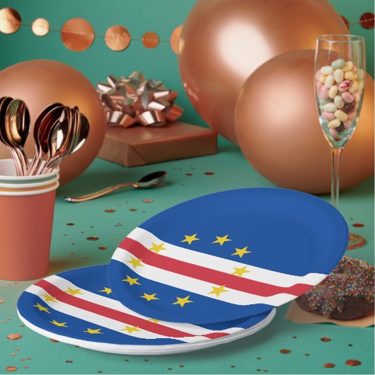 Assiettes En Carton Cap Verde flag (Multi)