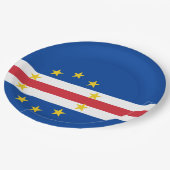 Assiettes En Carton Cap Verde flag (Angle)