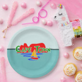 Assiettes En Carton Cape Town Table Mountain Afrique du Sud (Fête)