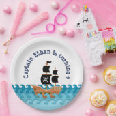 Assiettes En Carton Capitaine (Fête)