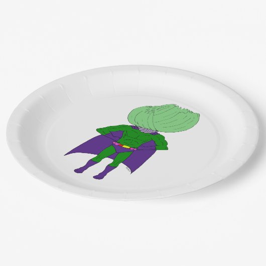 Assiettes En Carton Capitaine Cabbage (Angle)