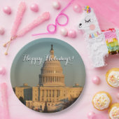 Assiettes En Carton Capitol à Noël Washington DC Holiday (Fête)