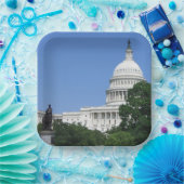 Assiettes En Carton Capitol Building à Washington DC (Fête)