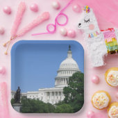 Assiettes En Carton Capitol Building à Washington DC (Fête)