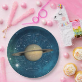 Assiettes En Carton Capricorne Zodiac - Planète Saturne (Fête)