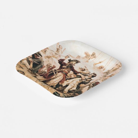 Assiettes En Carton Capture, Barbe noire pirate, Revenge de la reine A (Angulaire)