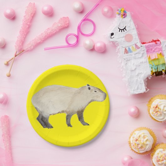 Assiettes En Carton Capybara (Fête)