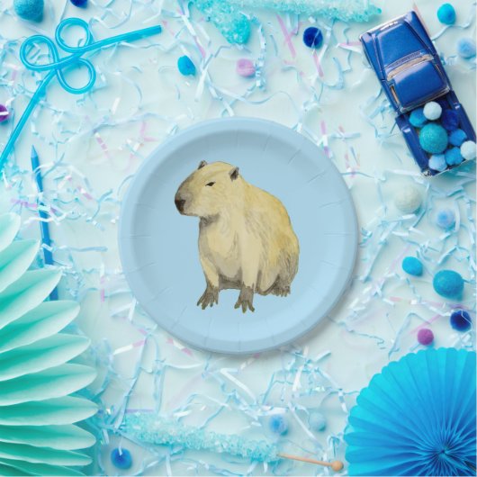 Assiettes En Carton Capybara (Fête)
