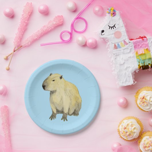 Assiettes En Carton Capybara (Fête)