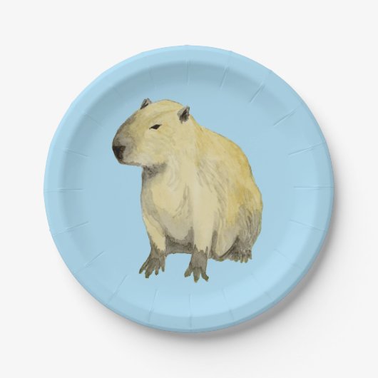 Assiettes En Carton Capybara (Devant)