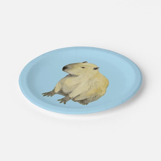 Assiettes En Carton Capybara (Angle)