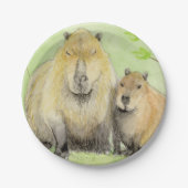 Assiettes En Carton Capybara (Devant)