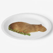 Assiettes En Carton capybara paper plate (Angle)