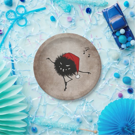 Assiettes En Carton Caractère de Noël mal Déplaisant mignon (Fête)