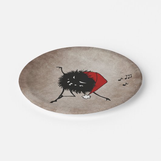 Assiettes En Carton Caractère de Noël mal Déplaisant mignon (Angle)