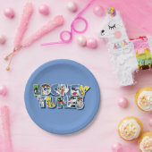 Assiettes En Carton Caractères LOONEY TUNES™ en lettres (Fête)