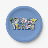 Assiettes En Carton Caractères LOONEY TUNES™ en lettres (Devant)