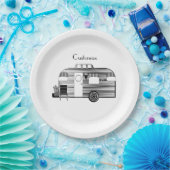 Assiettes En Carton Caravane Camper Traveller Thunder_Cove  (Fête)
