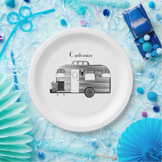 Assiettes En Carton Caravane Camper Traveller Thunder_Cove (Fête)