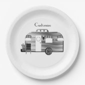 Assiettes En Carton Caravane Camper Traveller Thunder_Cove (Devant)
