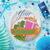 Assiettes En Carton Carburant ou trompe - Votre appel (Fête)