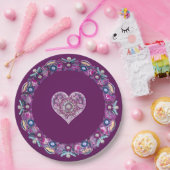 Assiettes En Carton Cardinal Red Rosace (Fête)