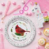 Assiettes En Carton Cardinal rouge (Fête)