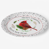 Assiettes En Carton Cardinal rouge (Angle)