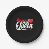 Assiettes En Carton Cardio Fitness Queen Crown Gym Exercise Workout  (Devant)