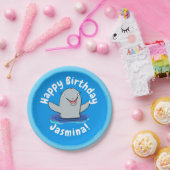 Assiettes En Carton Caricature adorable de marsouin (Fête)