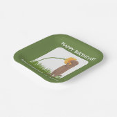 Assiettes En Carton Caricature d'anniversaire personnalisée pour chien (Angulaire)