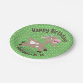 Assiettes En Carton Caricature de chèvre billy joyeux (Angle)