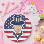 Assiettes En Carton Caricature de l'oncle Sam (Fête)